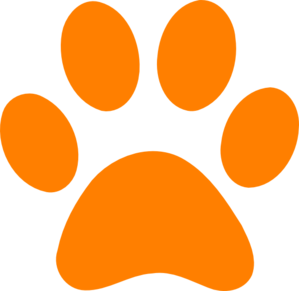 Wildcat paw print clipart