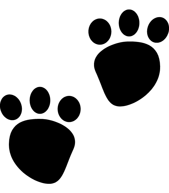 Wolf paw print clip art clipart