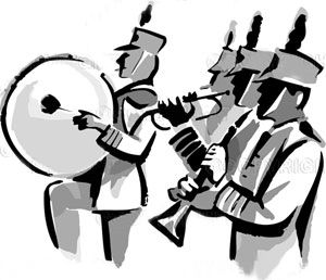 School band clip art clipart 4 image