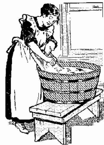 Vintage laundry clipart