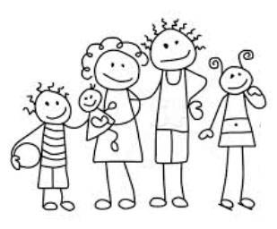 Family stick figures clip art 2