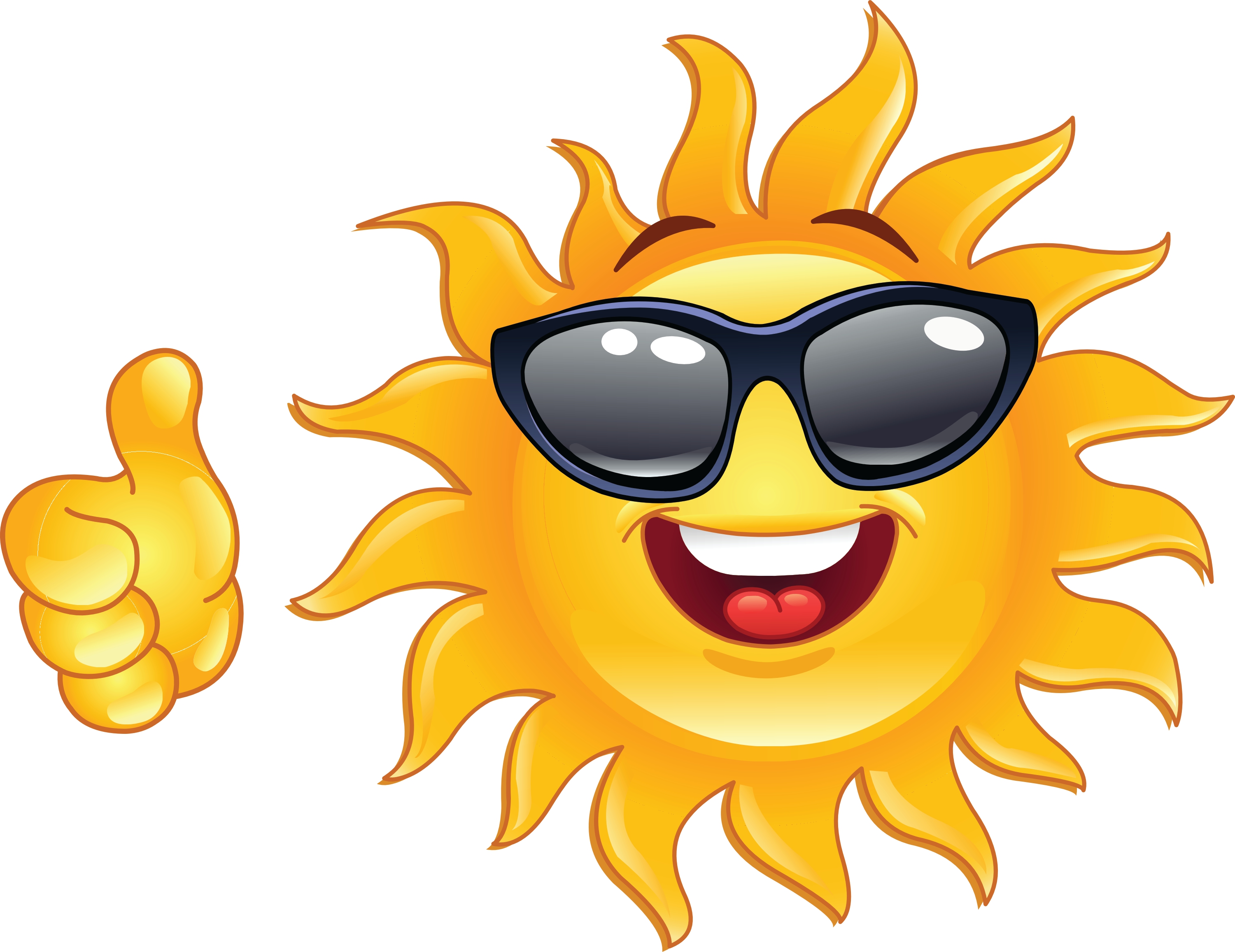 Happy sun clipart 3