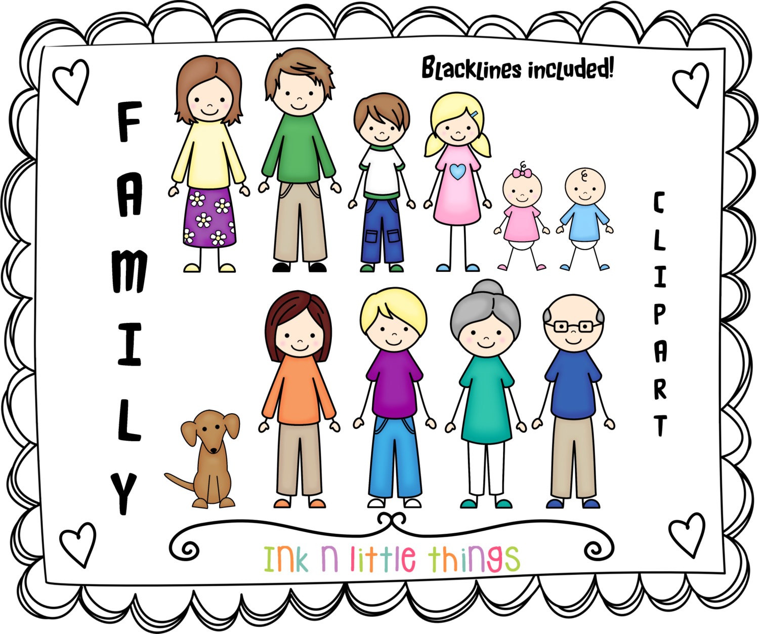 My family clipart clip art