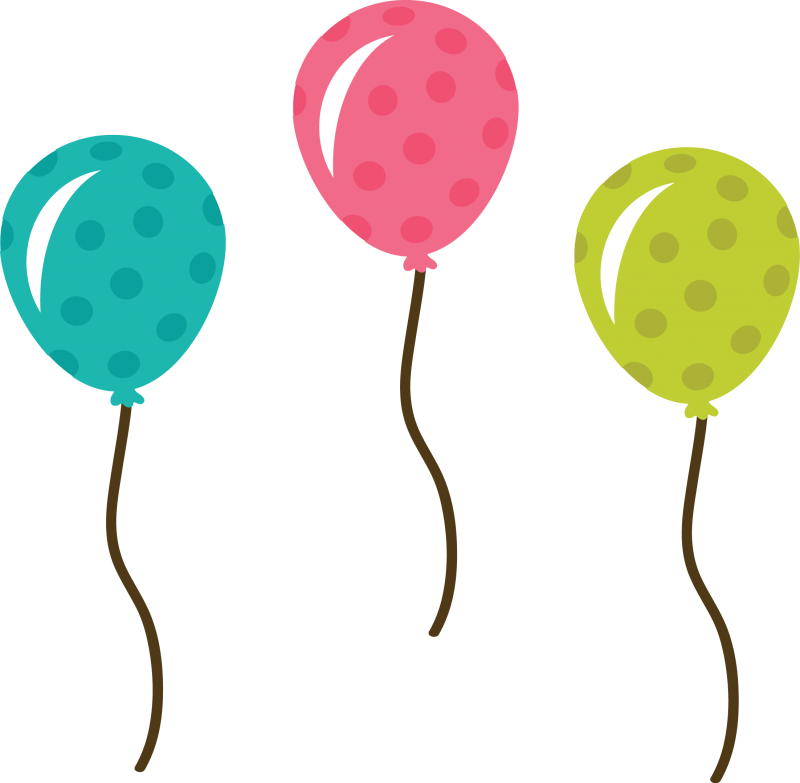 Balloons clip art transparent background free