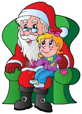 Pictures with santa clipart clipartxtras