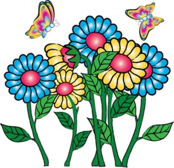 Flowers butterflies may clipart clipartfest 3 clipartbarn