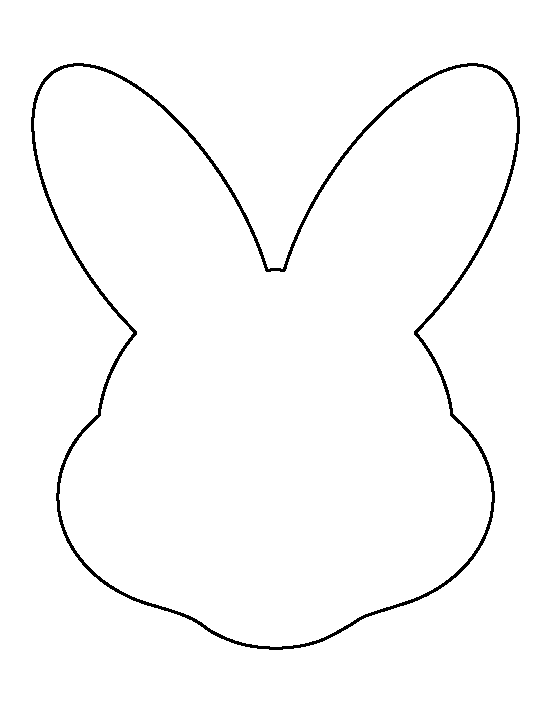 bunny outline Bunny clipart template pencil and in color bunny gif