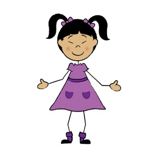 cartoon girl Children cartoon clipart image asian girl stick figure jpg