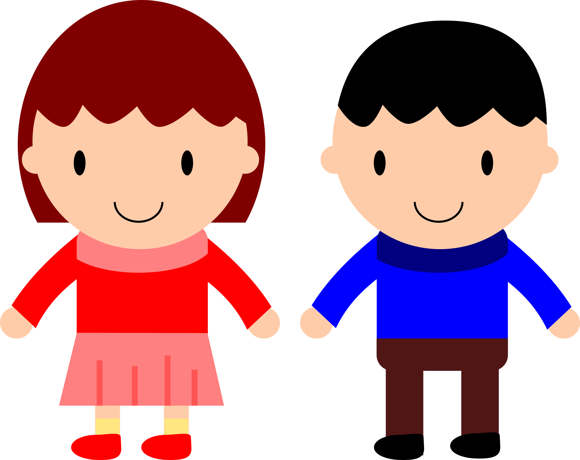 cartoon girl Boy and girl clip art png