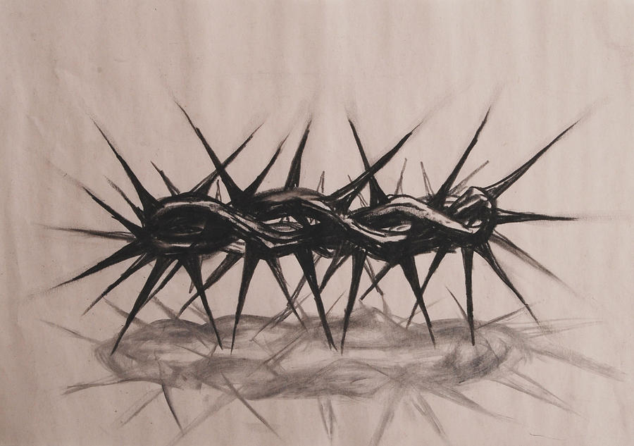 crown drawing Crown of thorns drawing by heidi nelson jpg