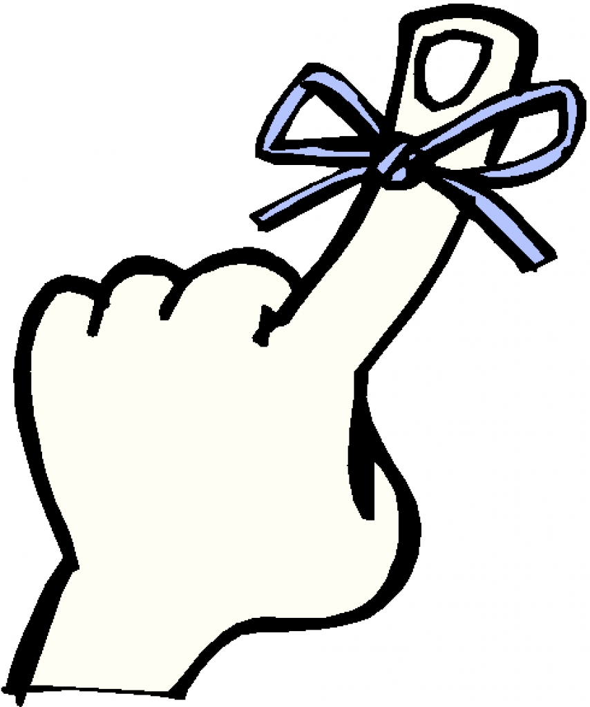 Reminder clipart remember finger with string png