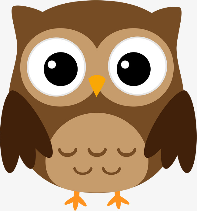 Brown owl clipart great horned watercolor image and jpg