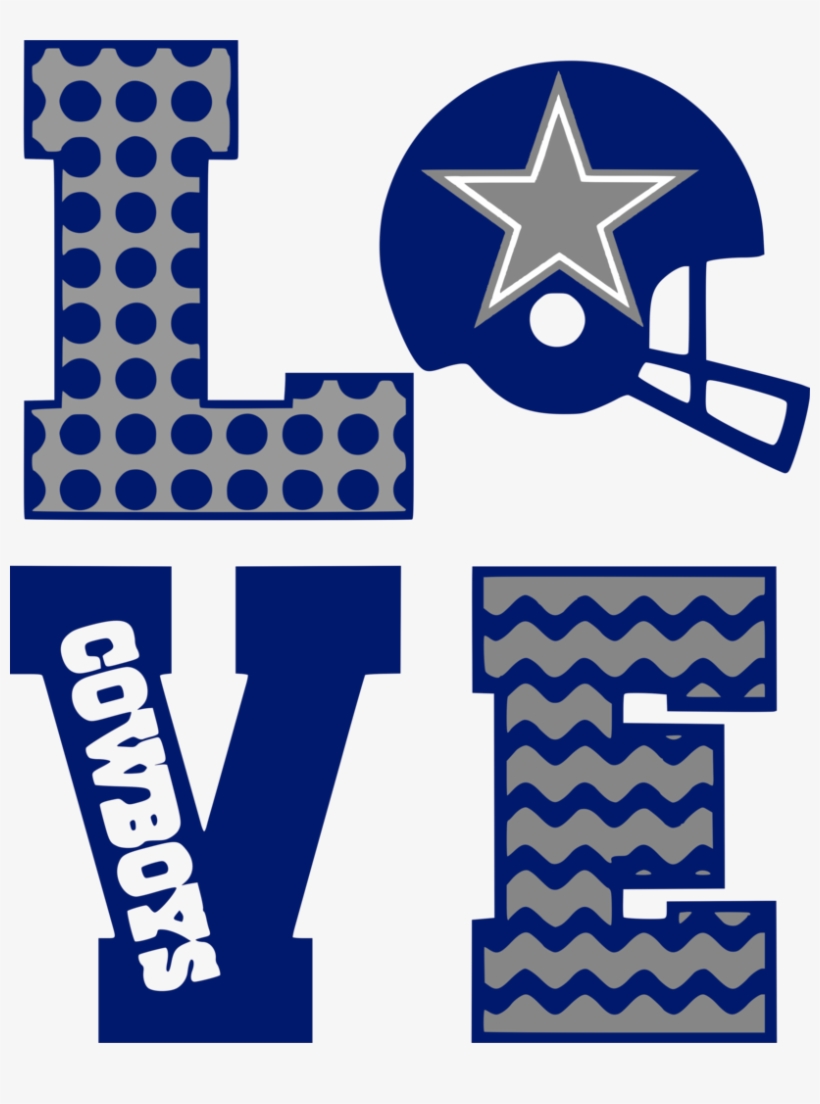 Dallas cowboys clipart blue love svg transparent png