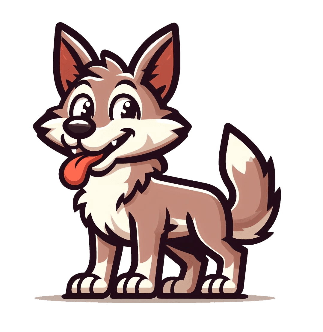 Cartoon Coyote Clipart Transparent Background