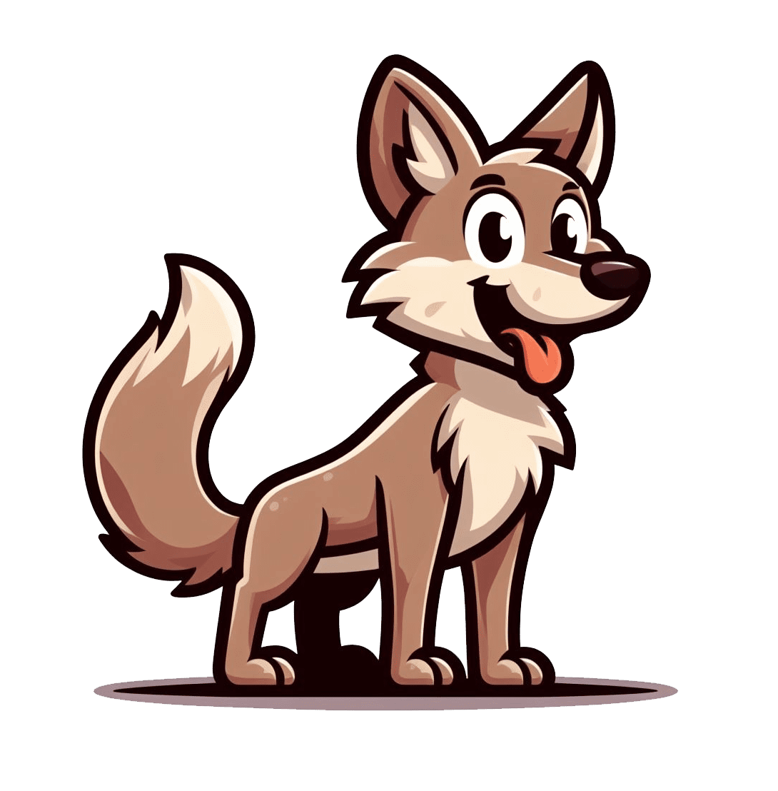 Cute Coyote Clipart Transparent