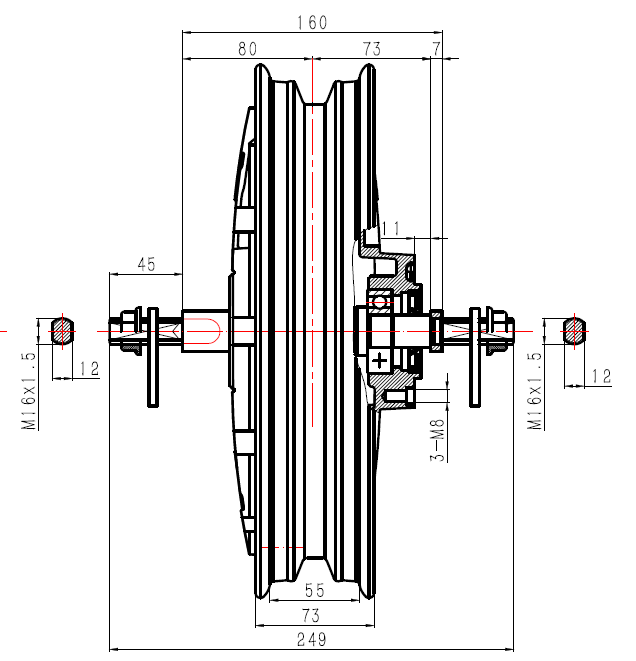 Electric Motor Drawing