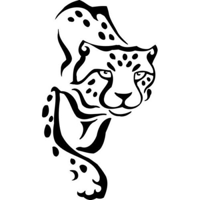 King Cheetah Drawing