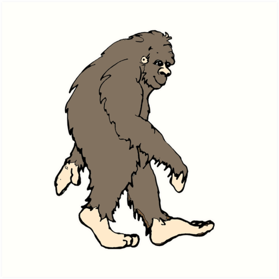 Sasquatch Drawing | Free download on ClipArtMag