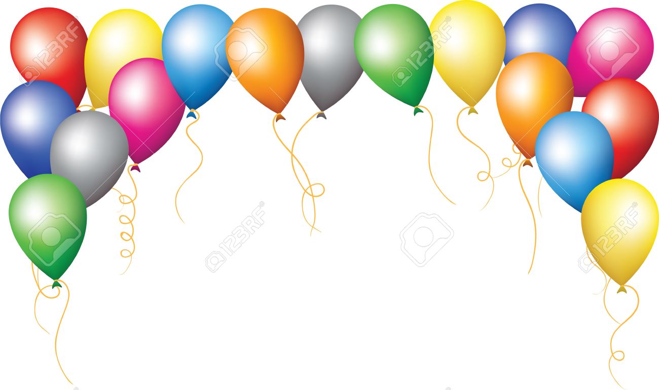 Birthday Border Birthday Balloon Border Clipart Gclip - vrogue.co