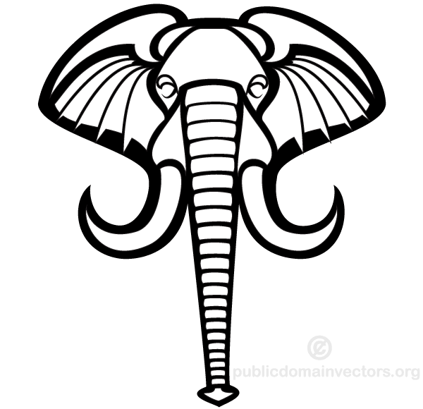 Elephant Head Clipart