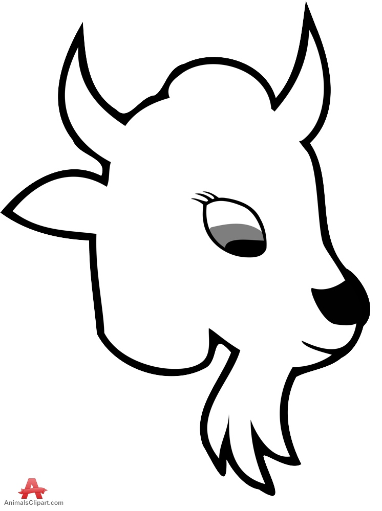 Goat Head Clipart