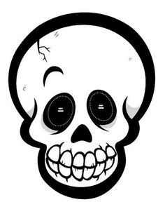 Halloween Skeleton Head Clipart