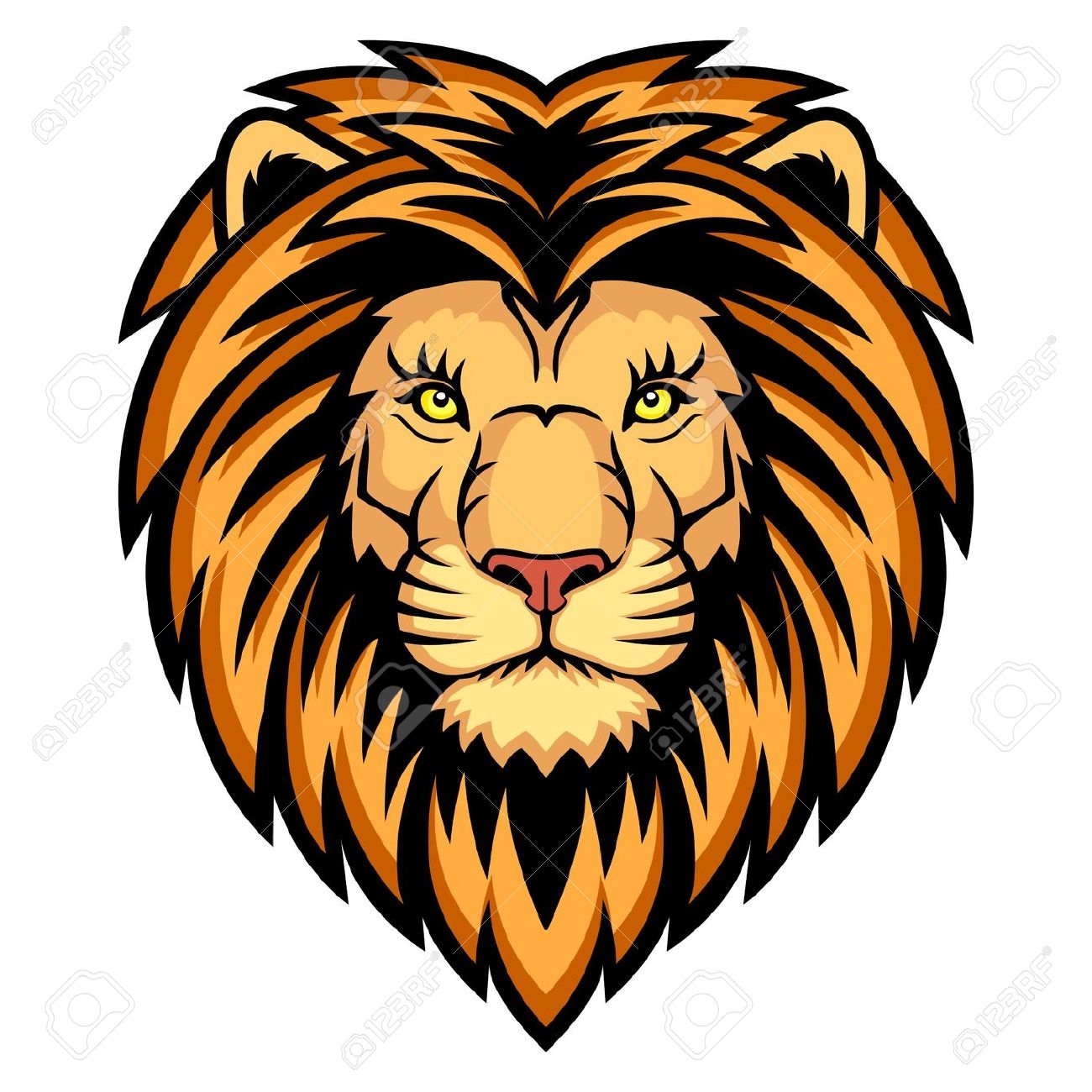 Lions Head Clipart