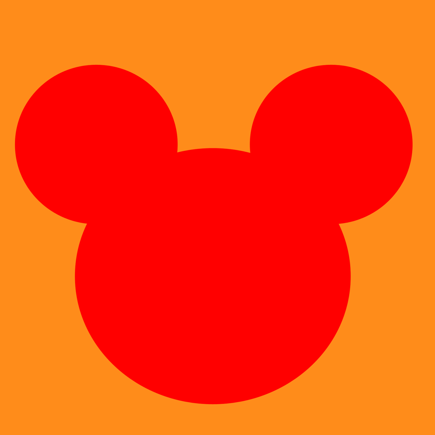 Outline Of Mickey Mouse Head