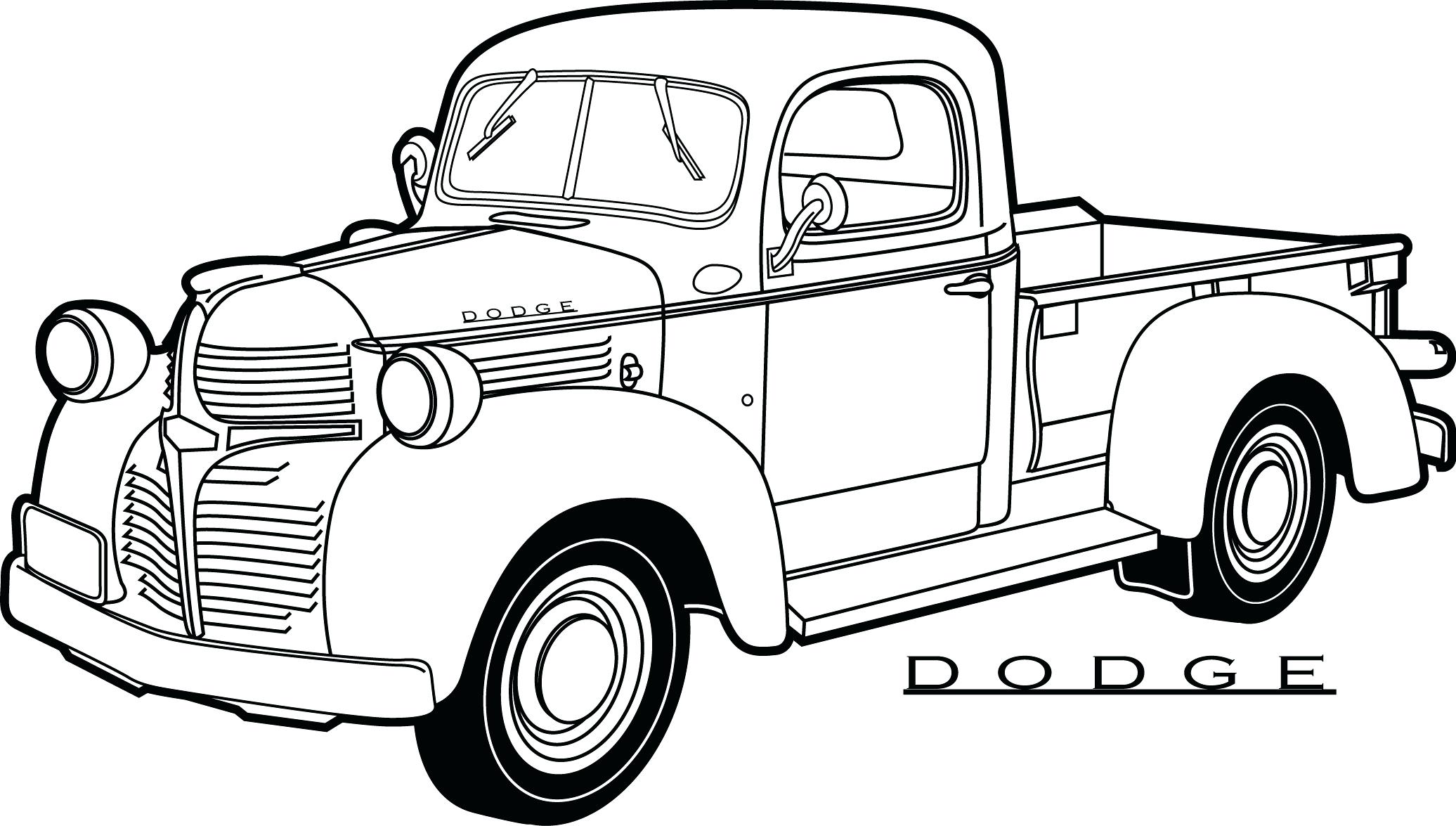 Free Printable Truck Coloring Pages - Printable World Holiday