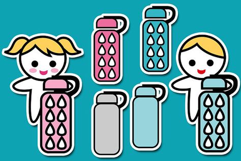 Water bottle clipart.