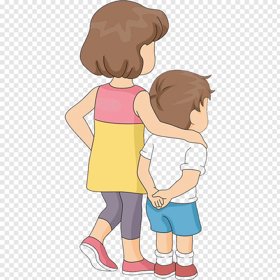 Girl and boy illustration, Brother Sibling Drawing, Find.