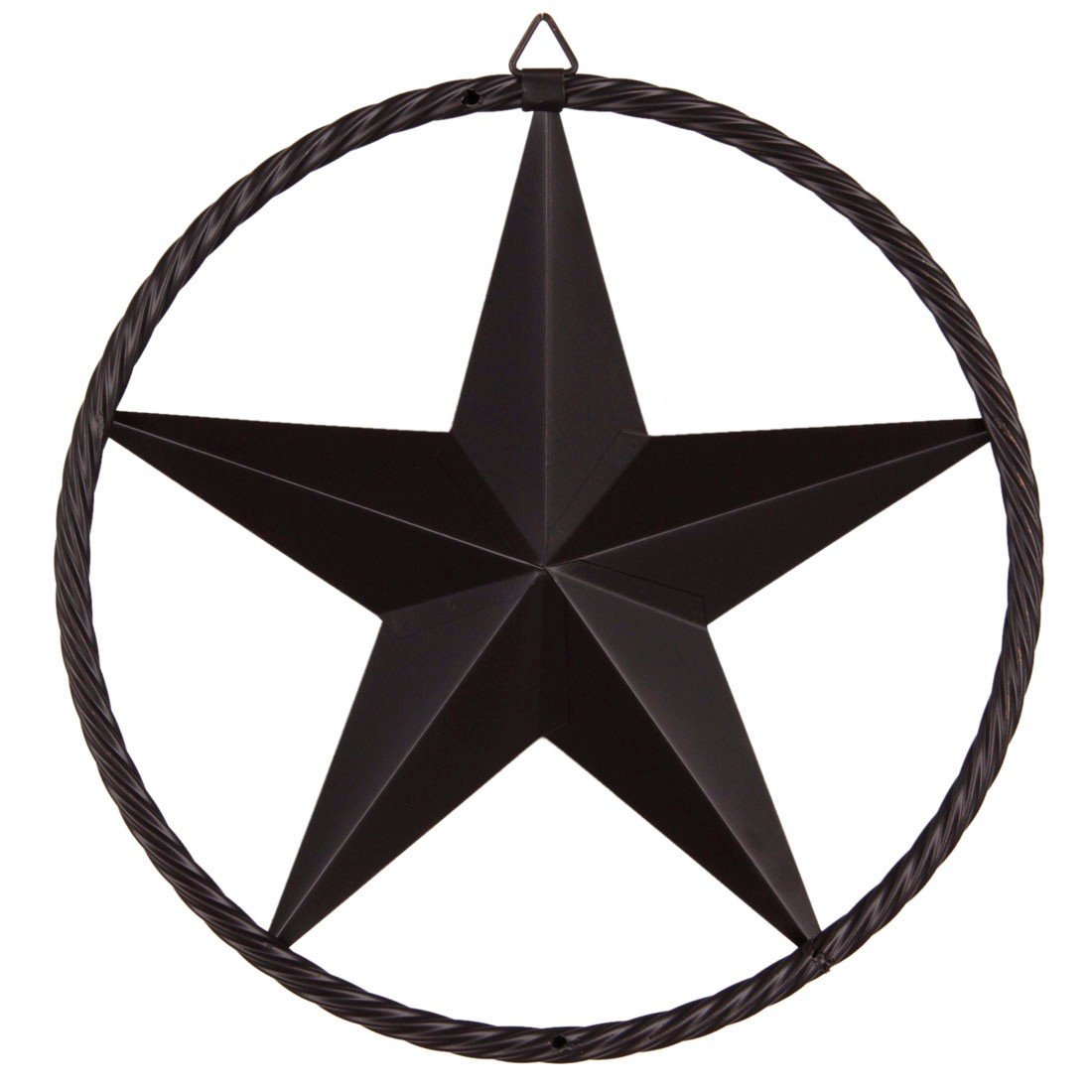 Paixpays 12/17/24\'\'Bronze Metal Circle Ring Star Hanging Home Wall/Door  Decor.