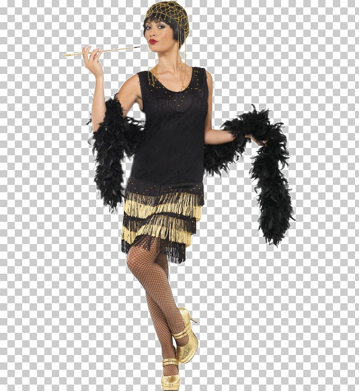 1920s Costume party Flapper Dress, dress PNG clipart.