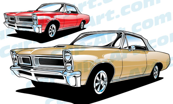 1965 Pontiac GTO vector art.