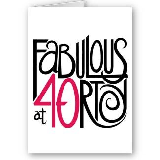 40th Birthday Clip Art.