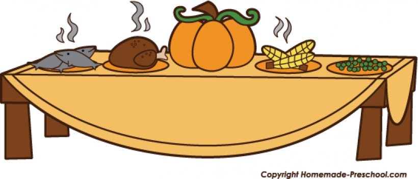 Thanksgiving Feast Clipart.