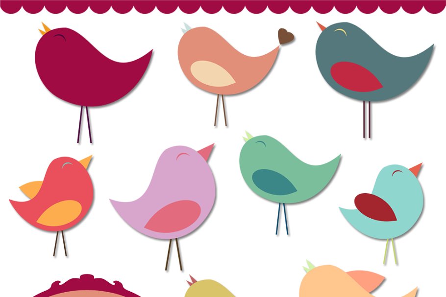 Bird Vectors and Clipart ~ Illustrations ~ Creative Market.