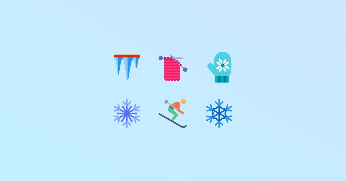 Frost and Snow: 20 Packs of Free Winter Clipart and Icons.