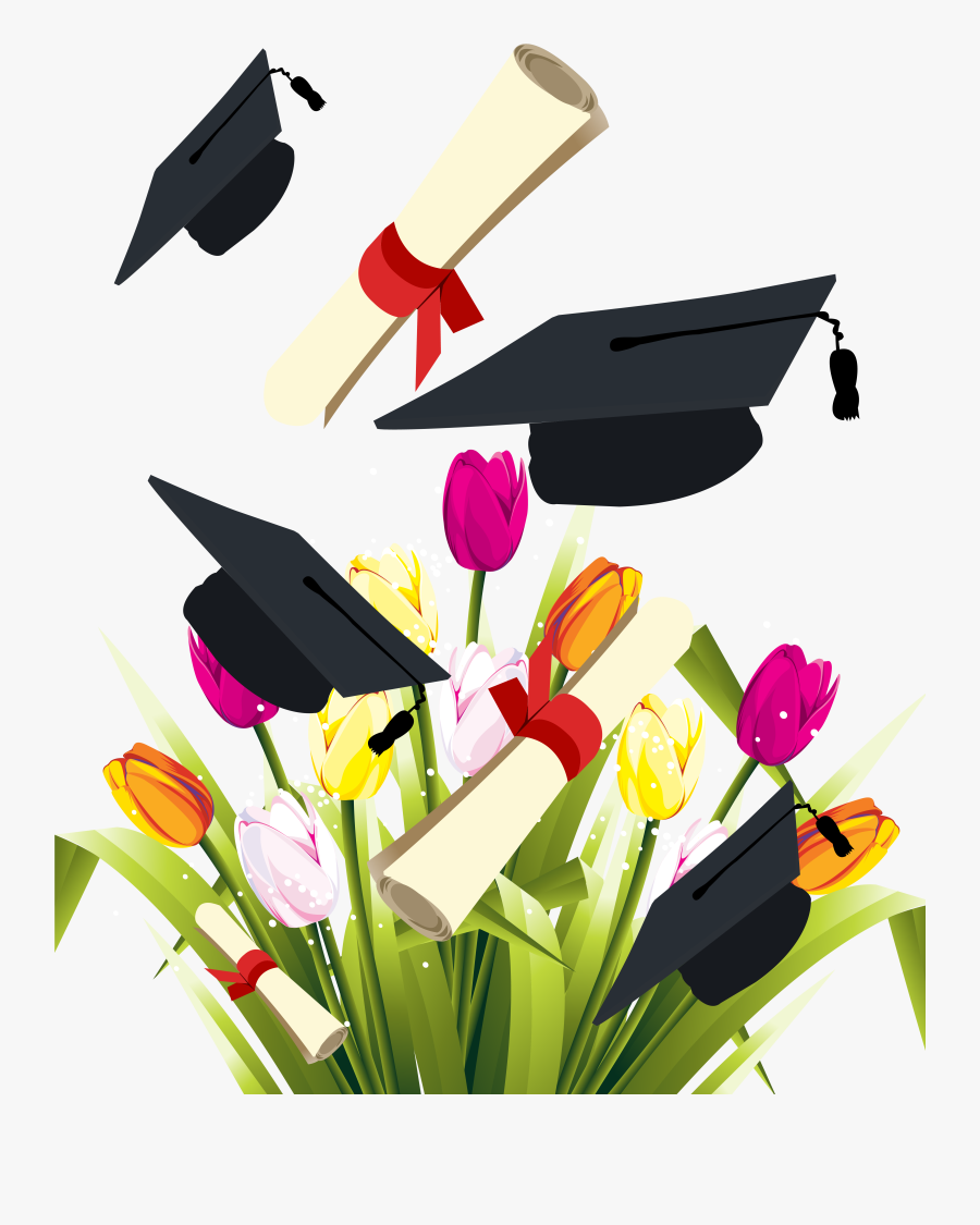 Graduate Clipart Graduation Flower.