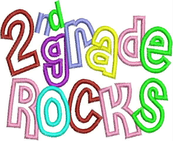 First Grade Rocks Clipart.