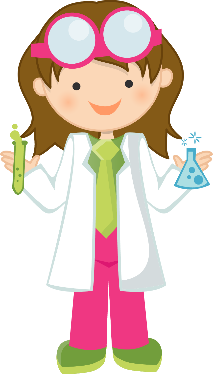 Girl Scientist Free Clipart.