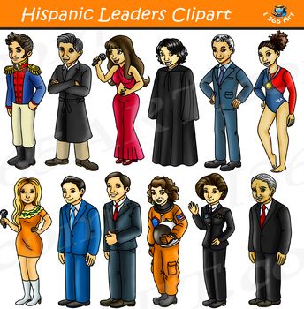 Hispanic Leaders Clipart.