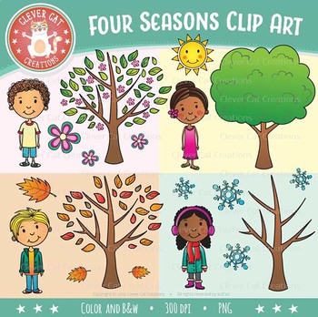 Four Seasons Clip Art.