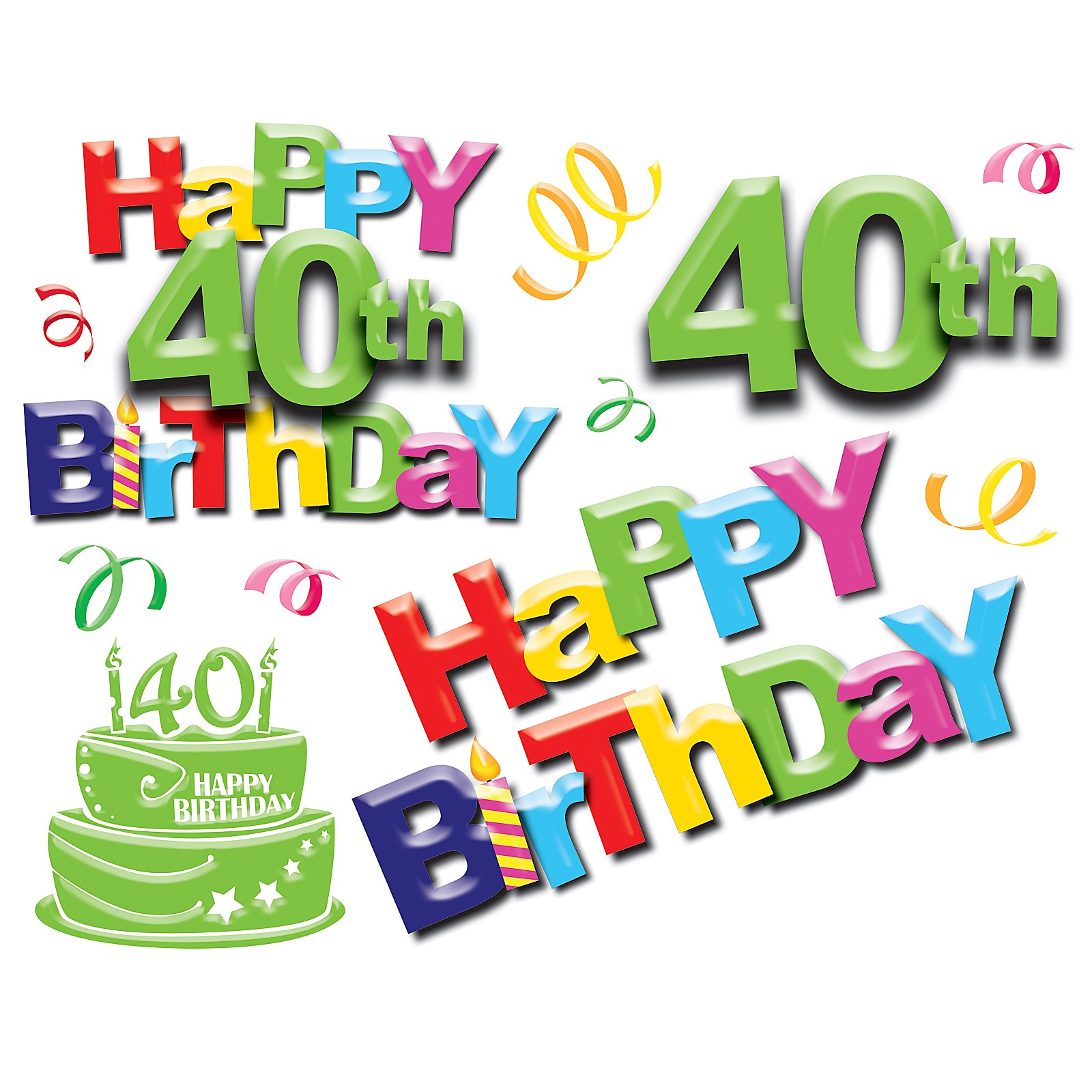 Free Happy 40th Birthday Clipart, Download Free Clip Art.