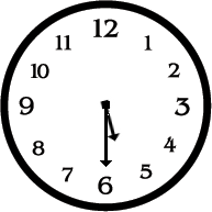 5 30 Clock Clipart.