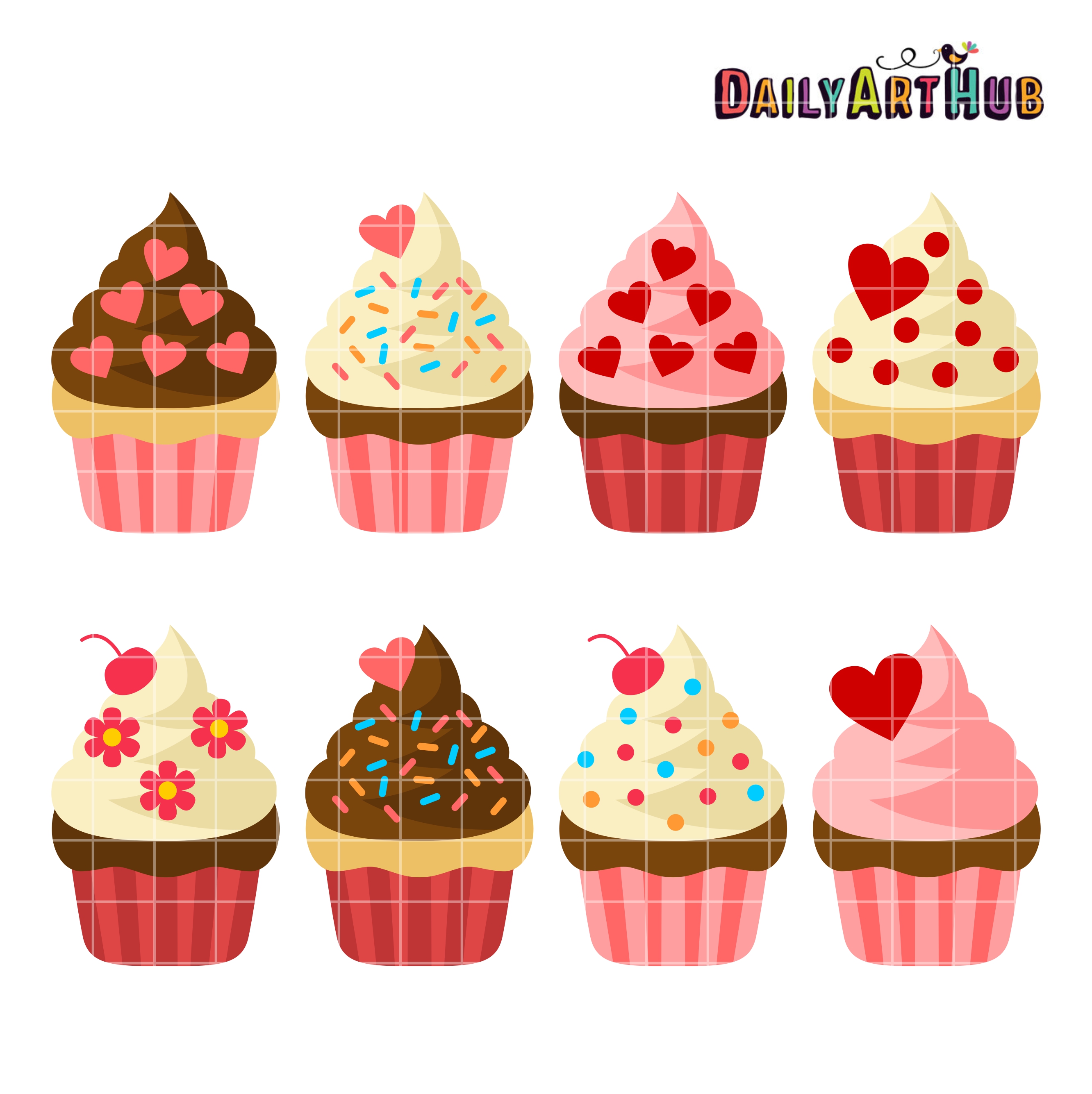 Valentines cupcake clipart 5 » Clipart Station.