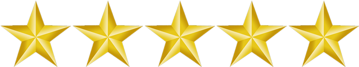 5 Gold Star Png.