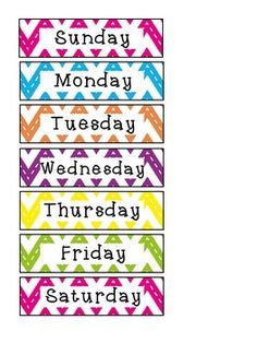 Days Of The Week Clipart 5.