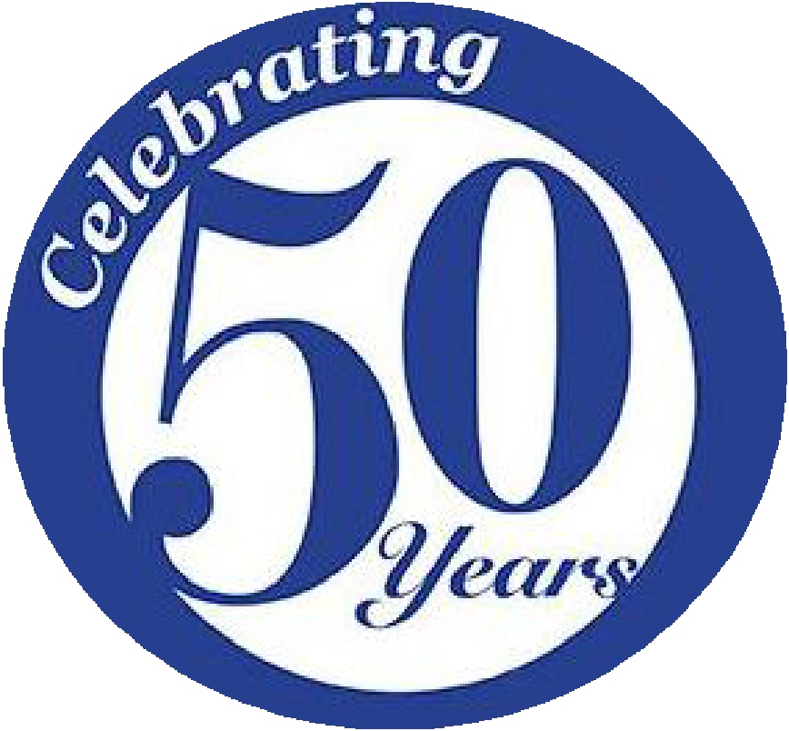 Celebrating 50 Years Clip Art free image.