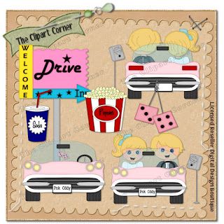 The Clipart Corner: 50\'s Drive.